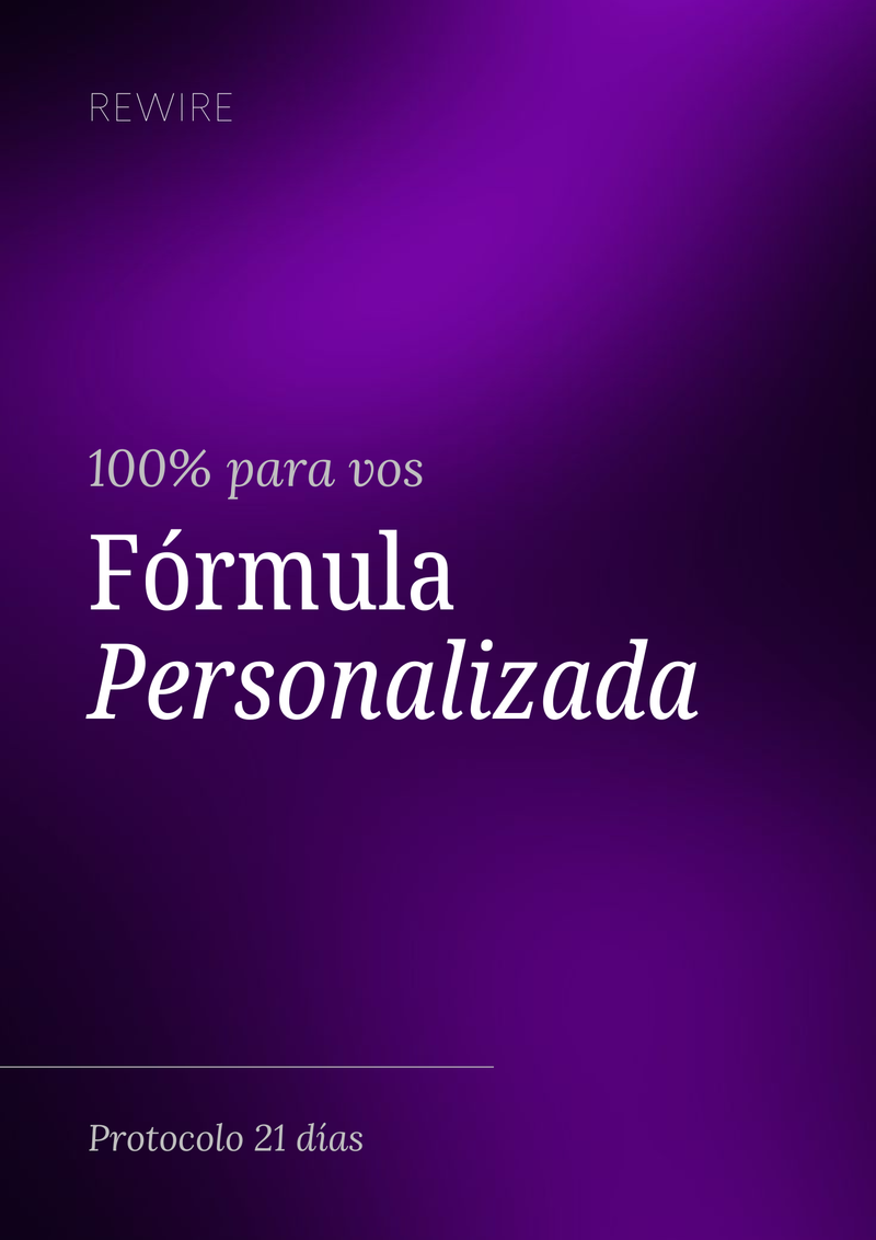 Fórmula 100% Personalizada